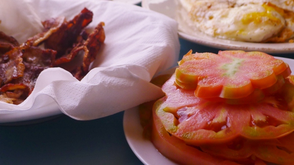 Delicious hardy breakfast for wwoofing