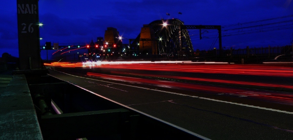 Sydney bridge shutter blur