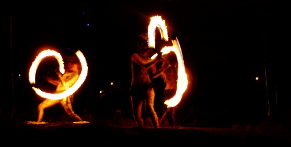 Fire dancing