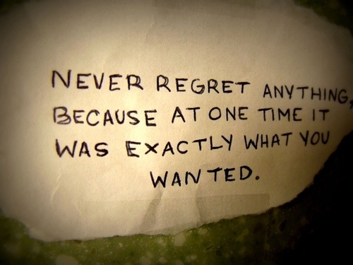 Quote on Regret - College Majors Discussion
