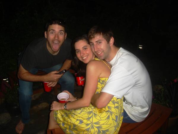 Our hosts for the Nantucket Week, Ben and Lauren (with goofy Tony)