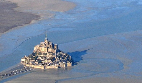 Low tide at Mont Saint-Michel