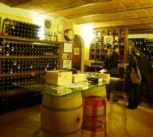 The wine cellar