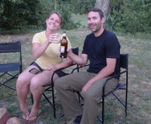 Tony and Allie relaxing on the farm after a hard day of work!