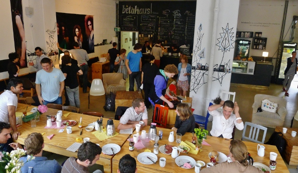 Cafe at the Betahaus coworking space