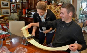 Homemade pasta in Croatia