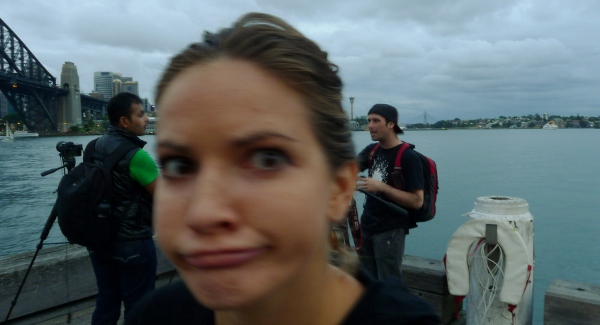 Meg during photo tour of sydney