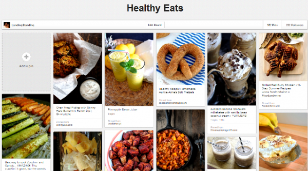 Healthy Food Pinterest Recipes Board